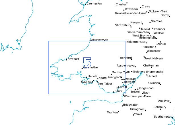 S5 Postcode Map Postcode Sector Map - (S5) - South Wales - GeoPDF – XYZ Maps