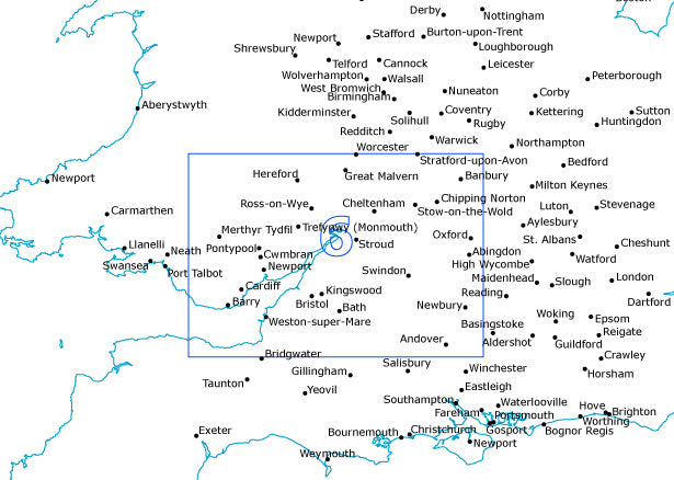 Postcode Sector Map - (S6) - Severn Estuary - GIF Image
