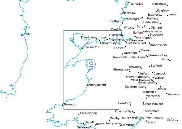 Postcode Sector Map - (S9) - North Wales - Editable GeoPDF