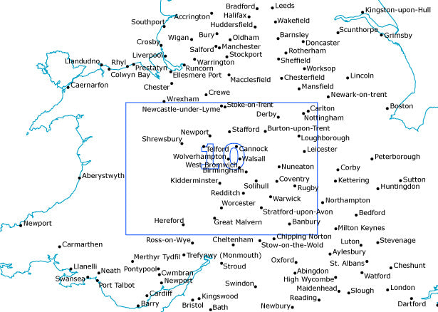 Postcode Sector Map - (S10) - West Midlands - GIF Image