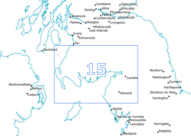Postcode Sector Map - (S15) - South West Scottish Borders - Editable GeoPDF