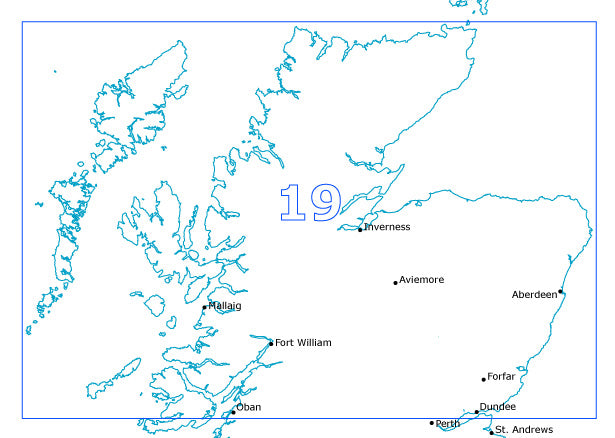 Postcode Sector Map - (S19) - Highlands & Islands - Editable GeoPDF