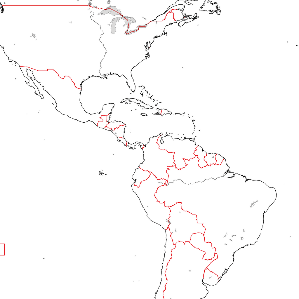 Blank World Map, Outline of the World