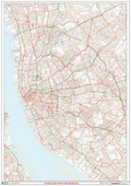 Liverpool City Centre Postcode Sectors Wall Map - (C2)