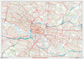 Glasgow City Centre Postcode Sectors Wall Map - (C5)