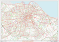 Edinburgh City Centre Postcode Sectors Wall Map - (C6)