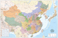 China Political Wall Map, Map of China