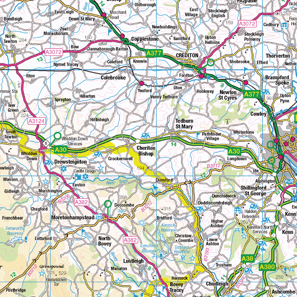 Devon County Map - (CY11)