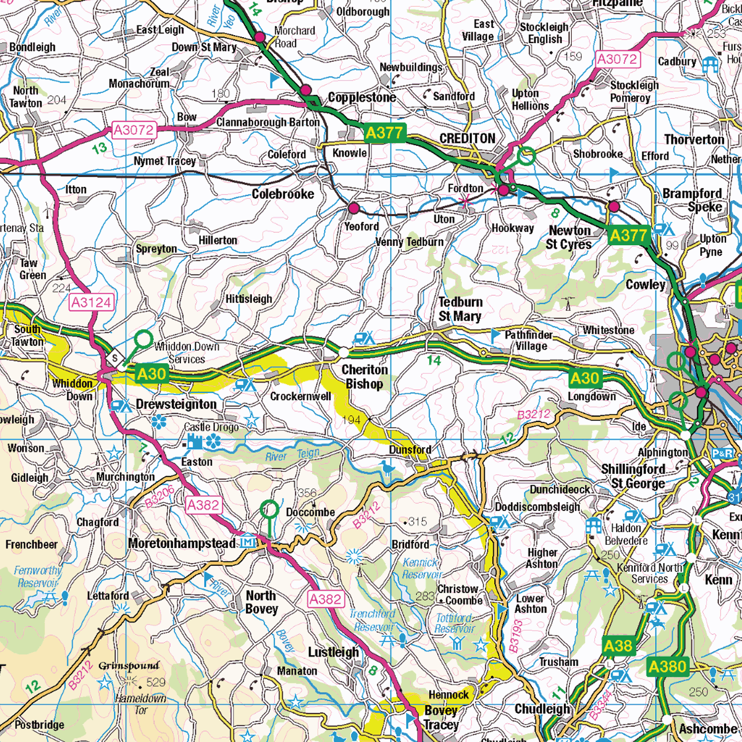 Devon County Map - (CY11)