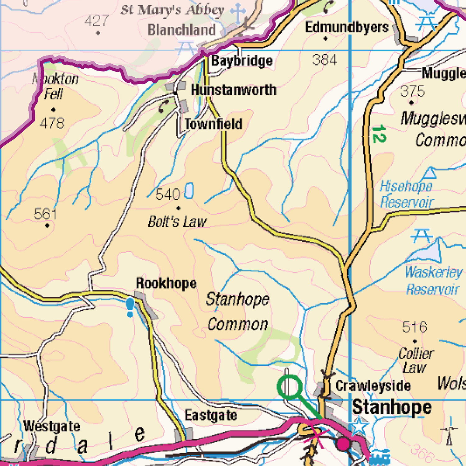 Durham County Map - (CY8)