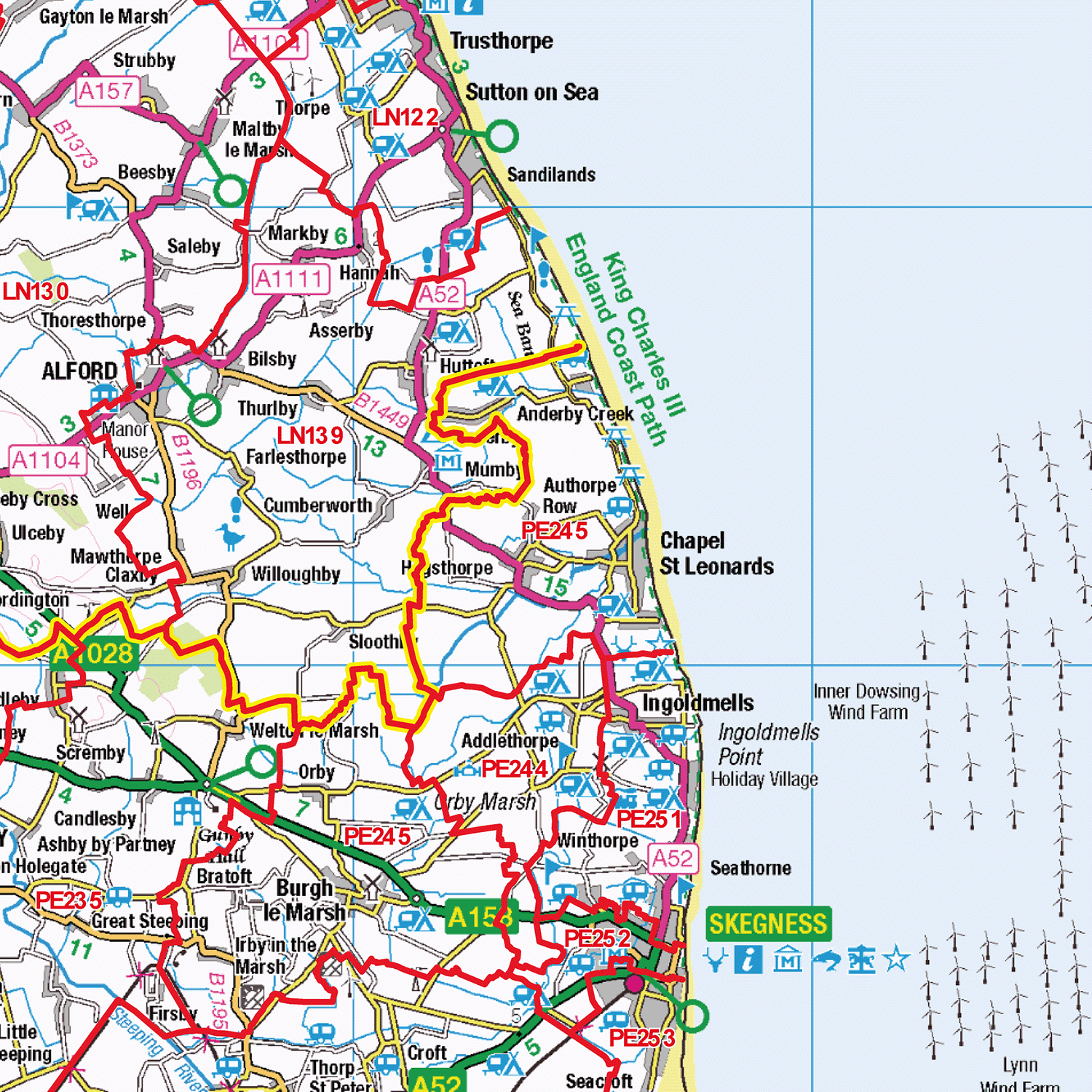 Peterborough - PE - Postcode Sector Map (G10)