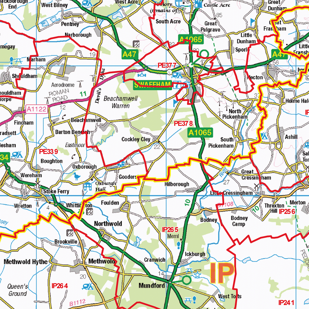 Peterborough - PE - Postcode Sector Map (G10)