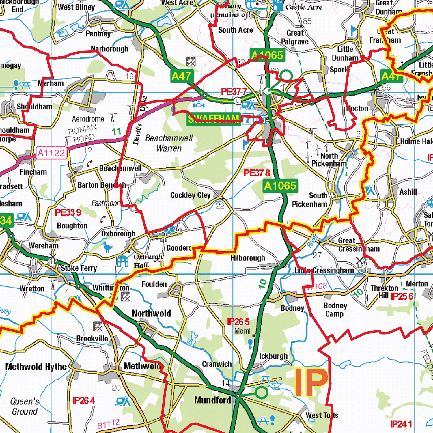 Peterborough - PE - Postcode Sector Map (G10)