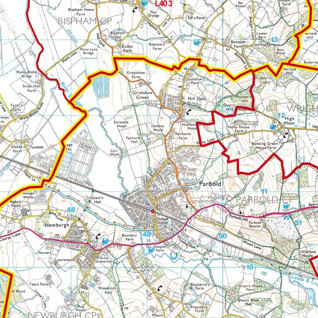 Wigan - WN - Postcode Sector Map (G121)