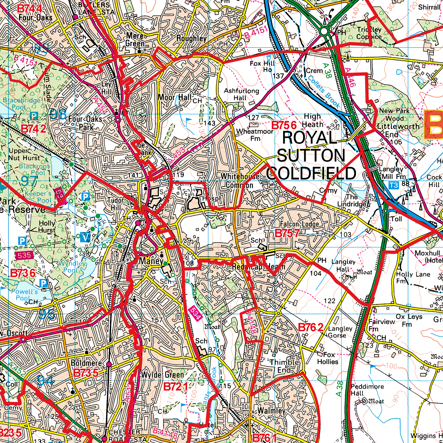 Walsall - WS- Postcode Sector Map (G123)