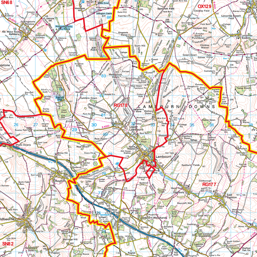 G12 Postcode Map Reading - RG - Postcode Sector Map (G12) – XYZ Maps