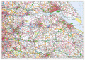 Doncaster - DN - Postcode Wall Map (G13)