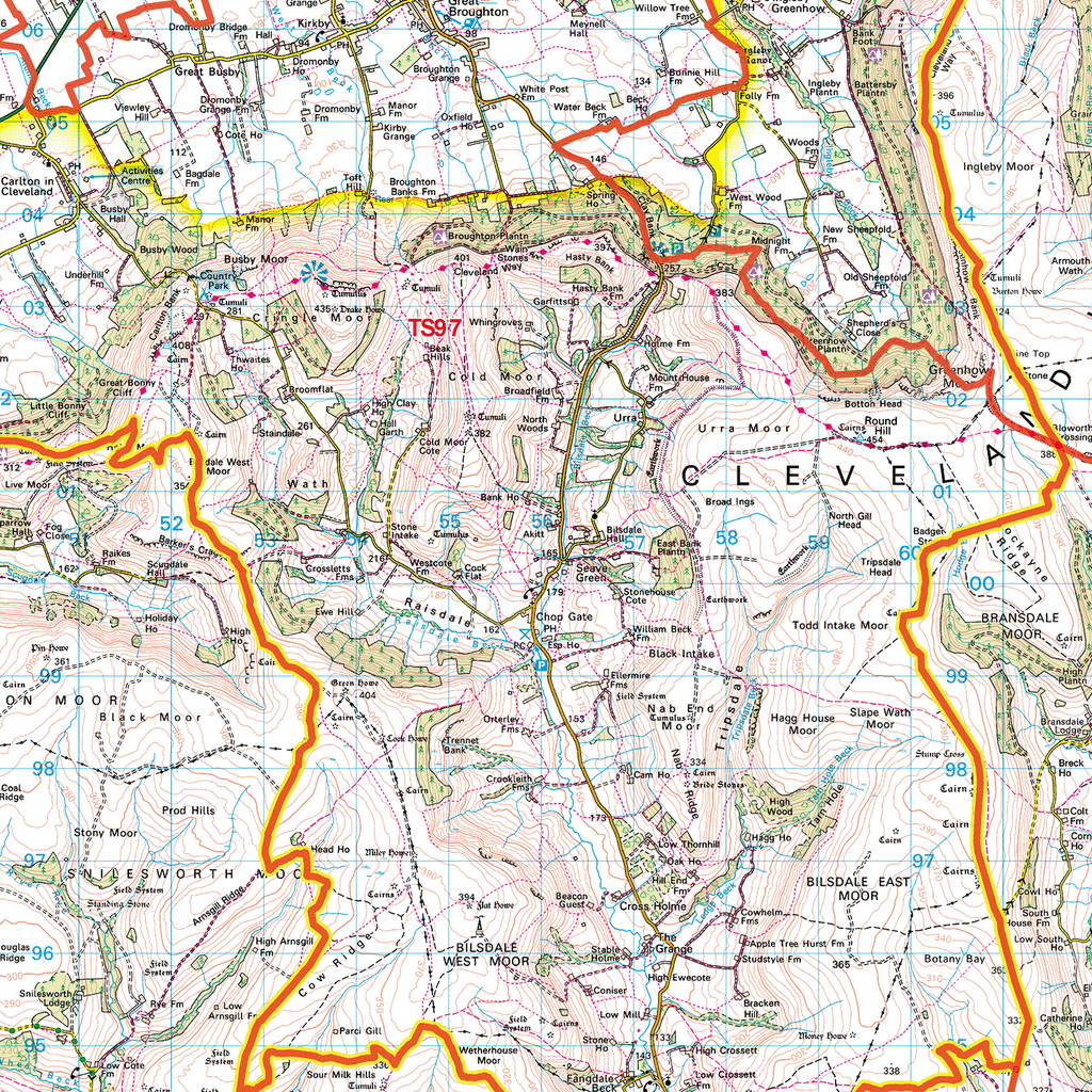 Teesside - TS - Postcode Sector Map (G15) – XYZ Maps