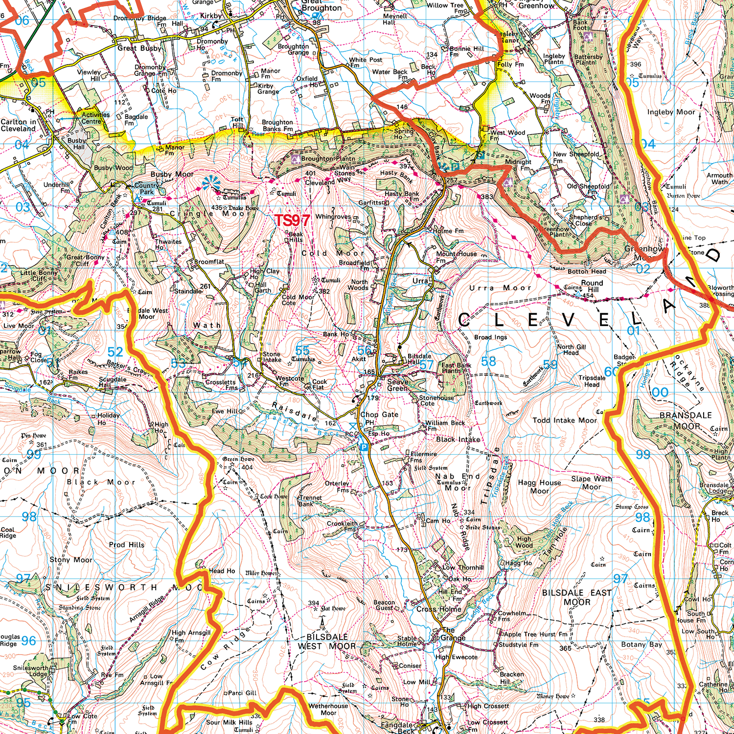 Teesside - TS - Postcode Sector Map (G15) – XYZ Maps