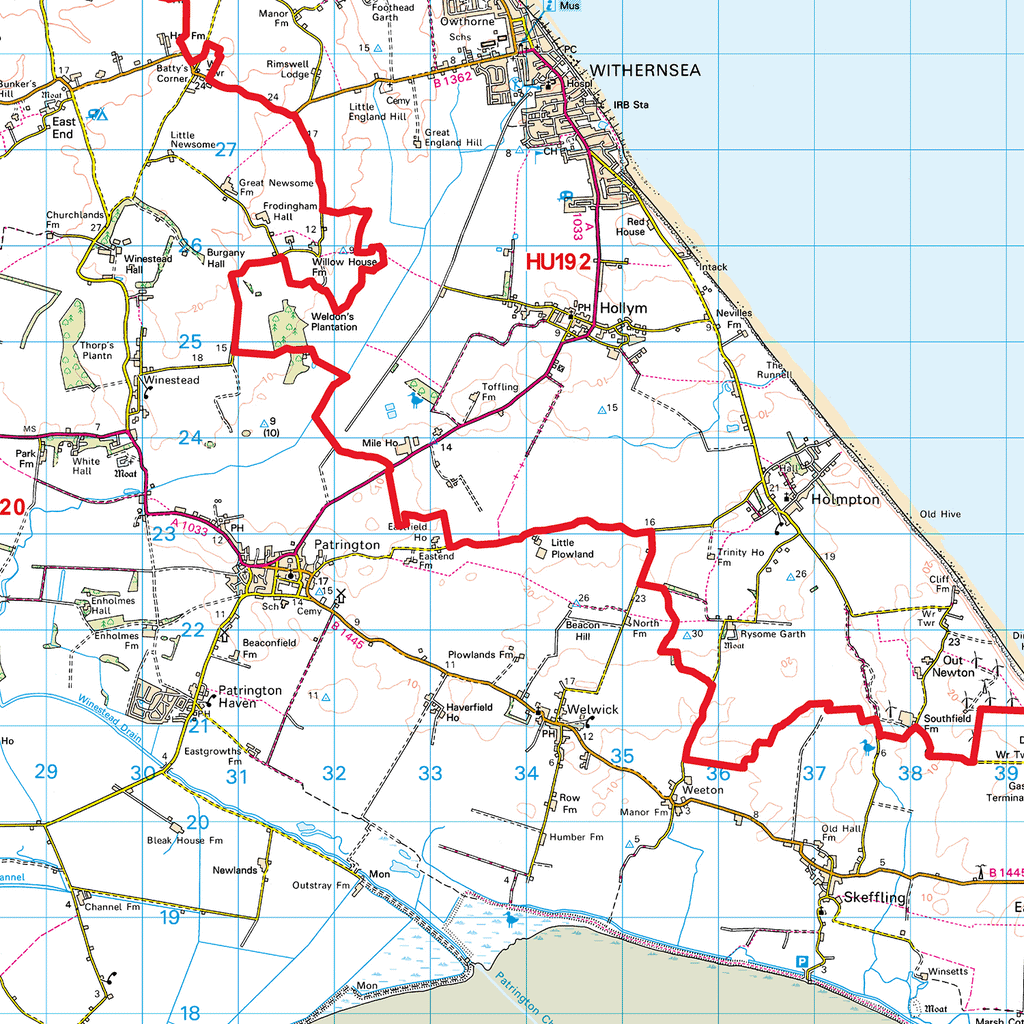Hull - HU - Postcode Sector Map (G16)