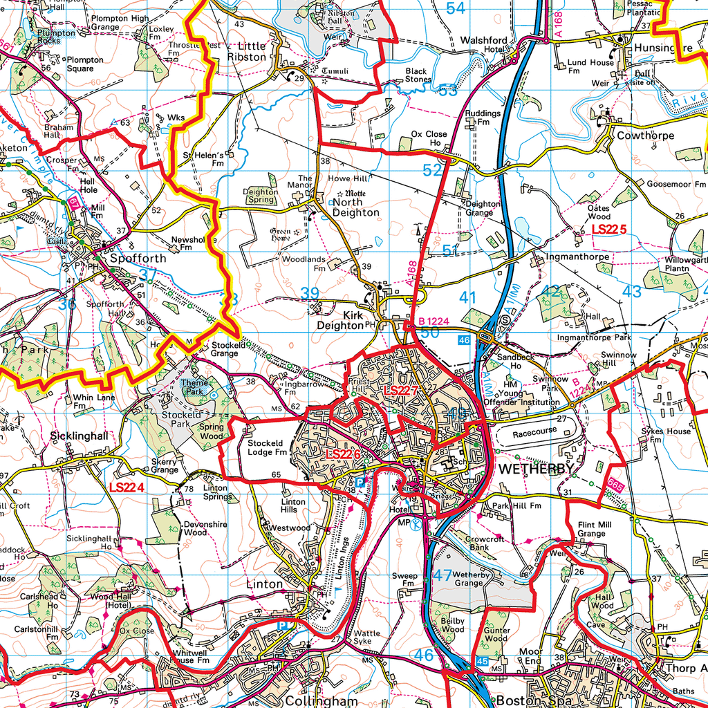 Ls18 Postcode Map Leeds - LS - Postcode Sector Map (G17) – XYZ Maps