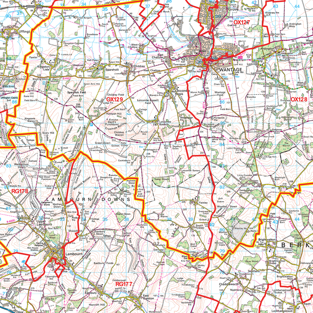 Oxford - OX - Postcode Sector Map (G18)
