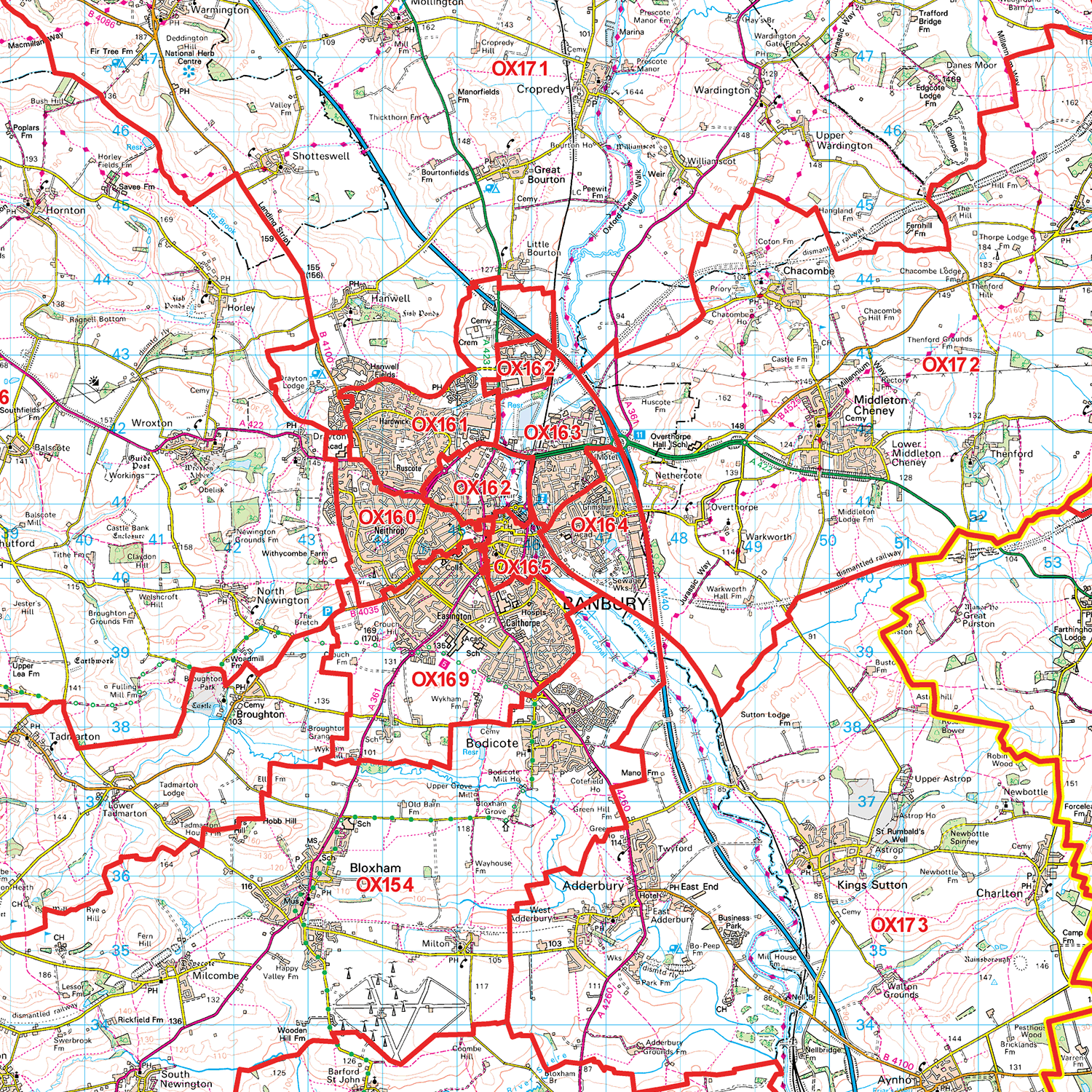 Oxford - OX - Postcode Sector Map (G18)