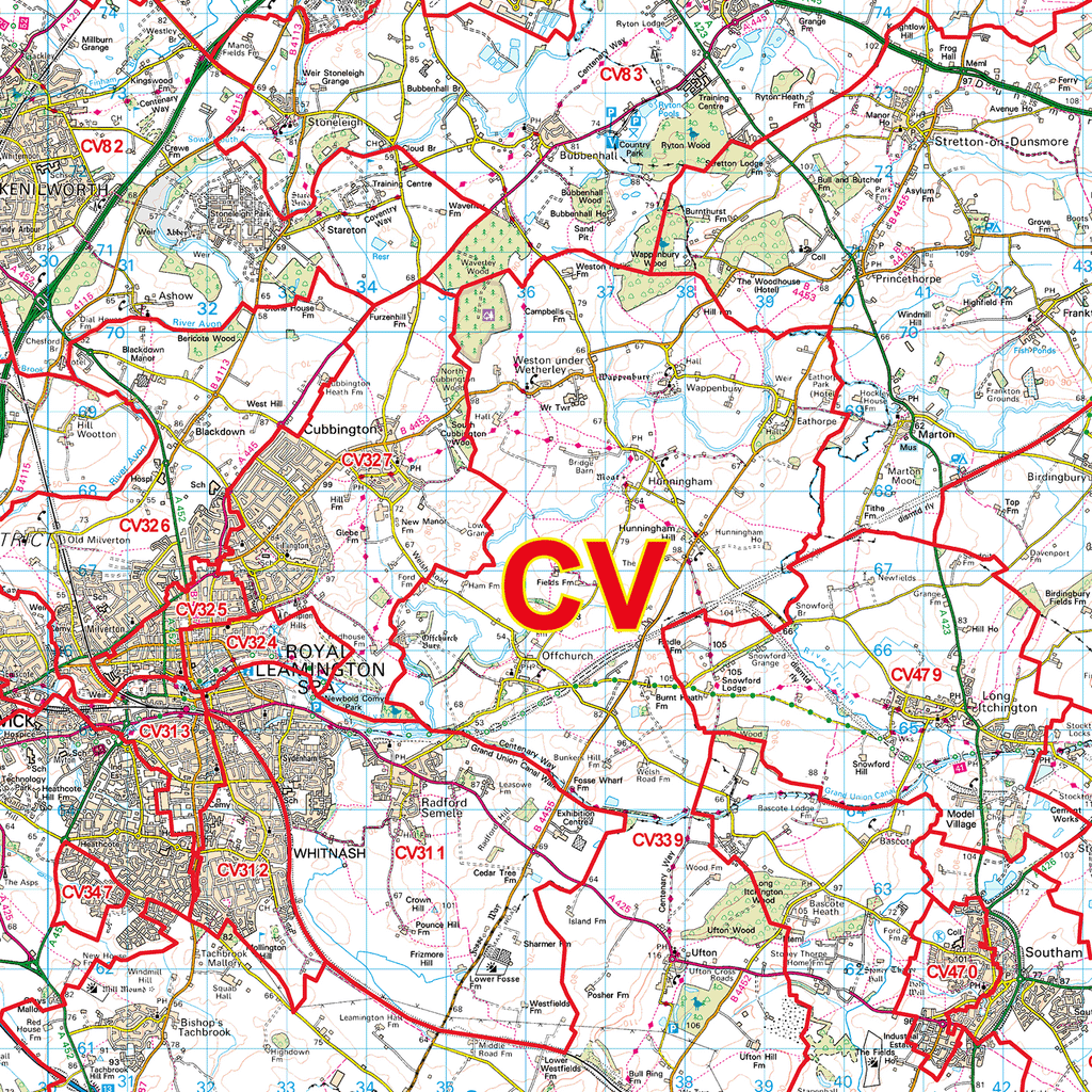 G20 Postcode Coventry - CV - Postcode Sector Map (G20) – XYZ Maps