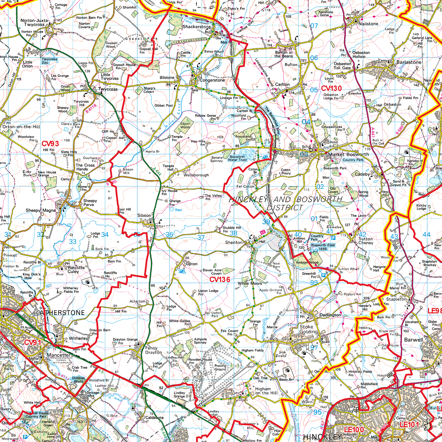 G20 Postcode Coventry - CV - Postcode Sector Map (G20) – XYZ Maps
