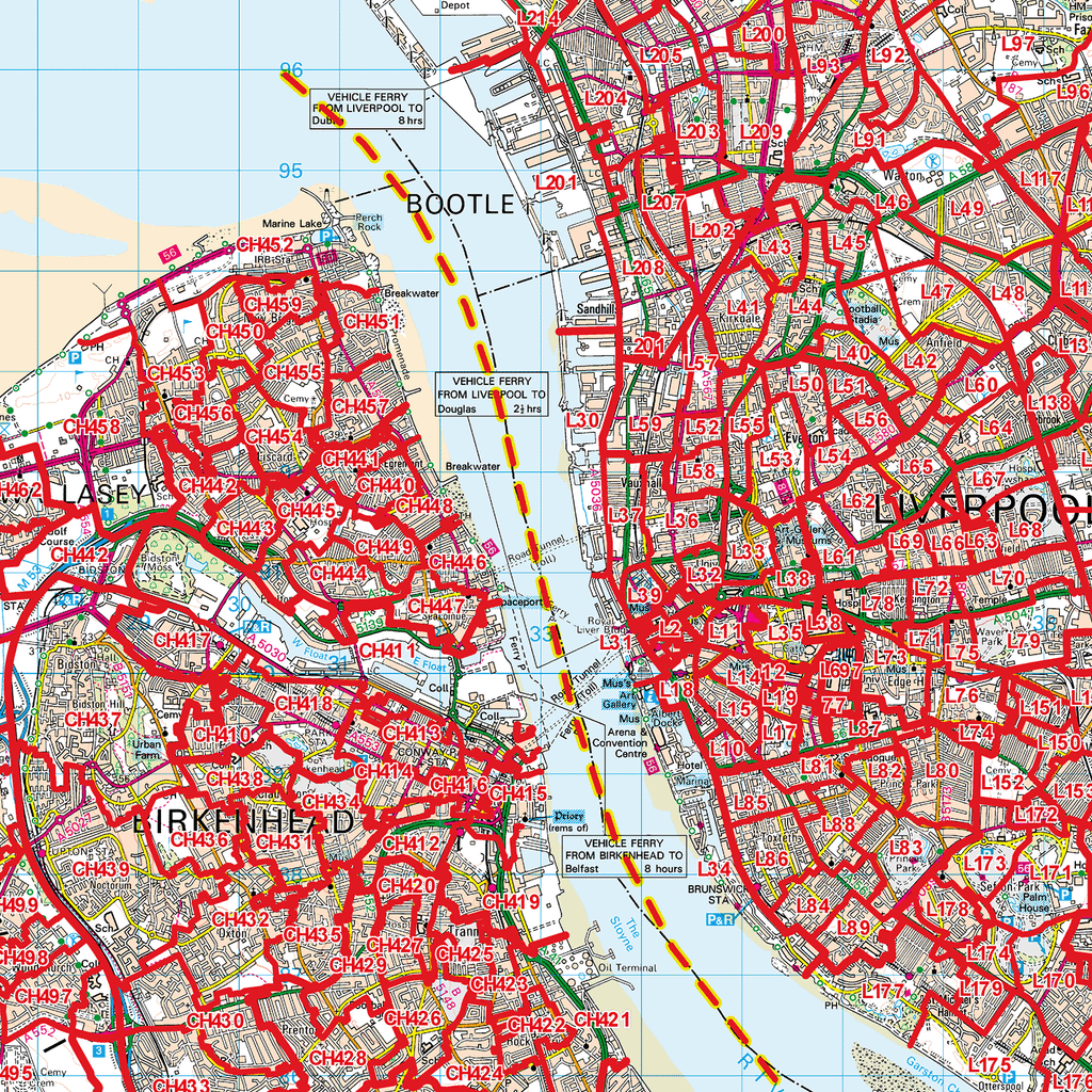Chester - CH - Postcode Sector Map (G26)