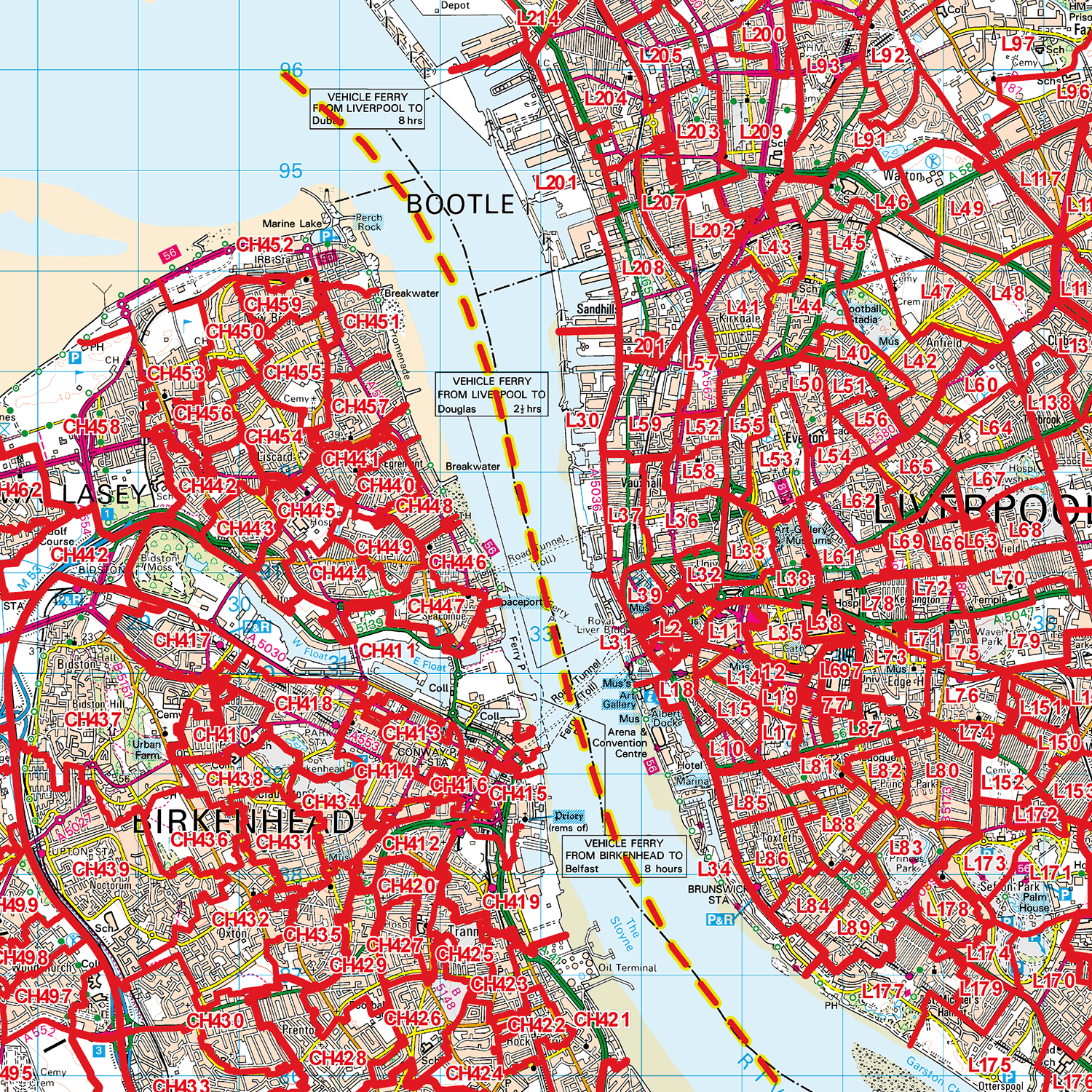 Chester - CH - Postcode Sector Map (G26)