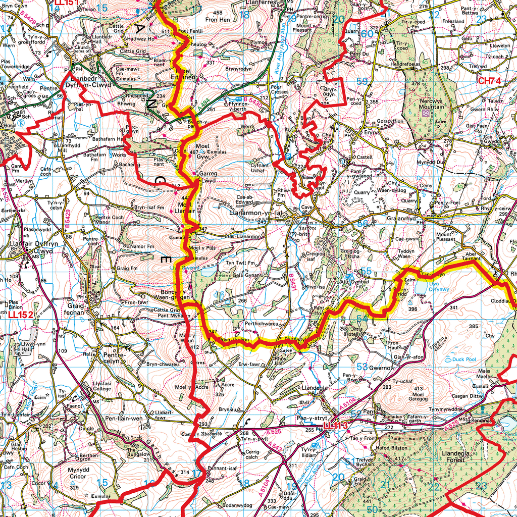 Chester - CH - Postcode Sector Map (G26)