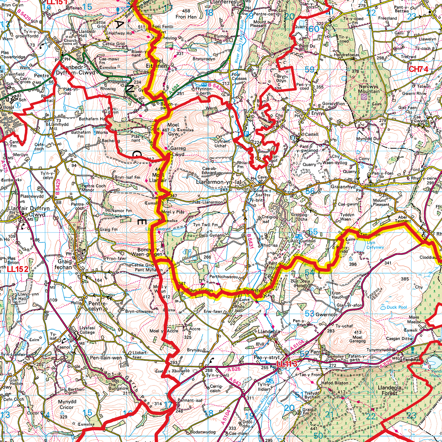 Chester - CH - Postcode Sector Map (G26)