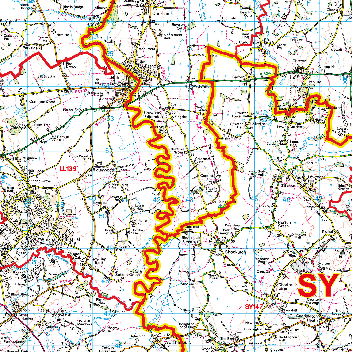 Chester - CH - Postcode Sector Map (G26)