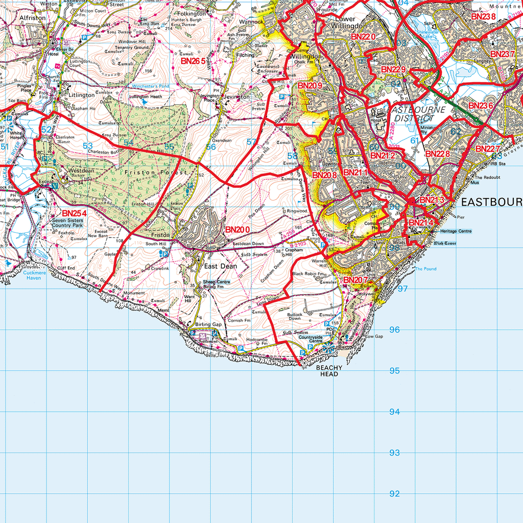 Brighton - BN - Postcode Sector Map (G27)