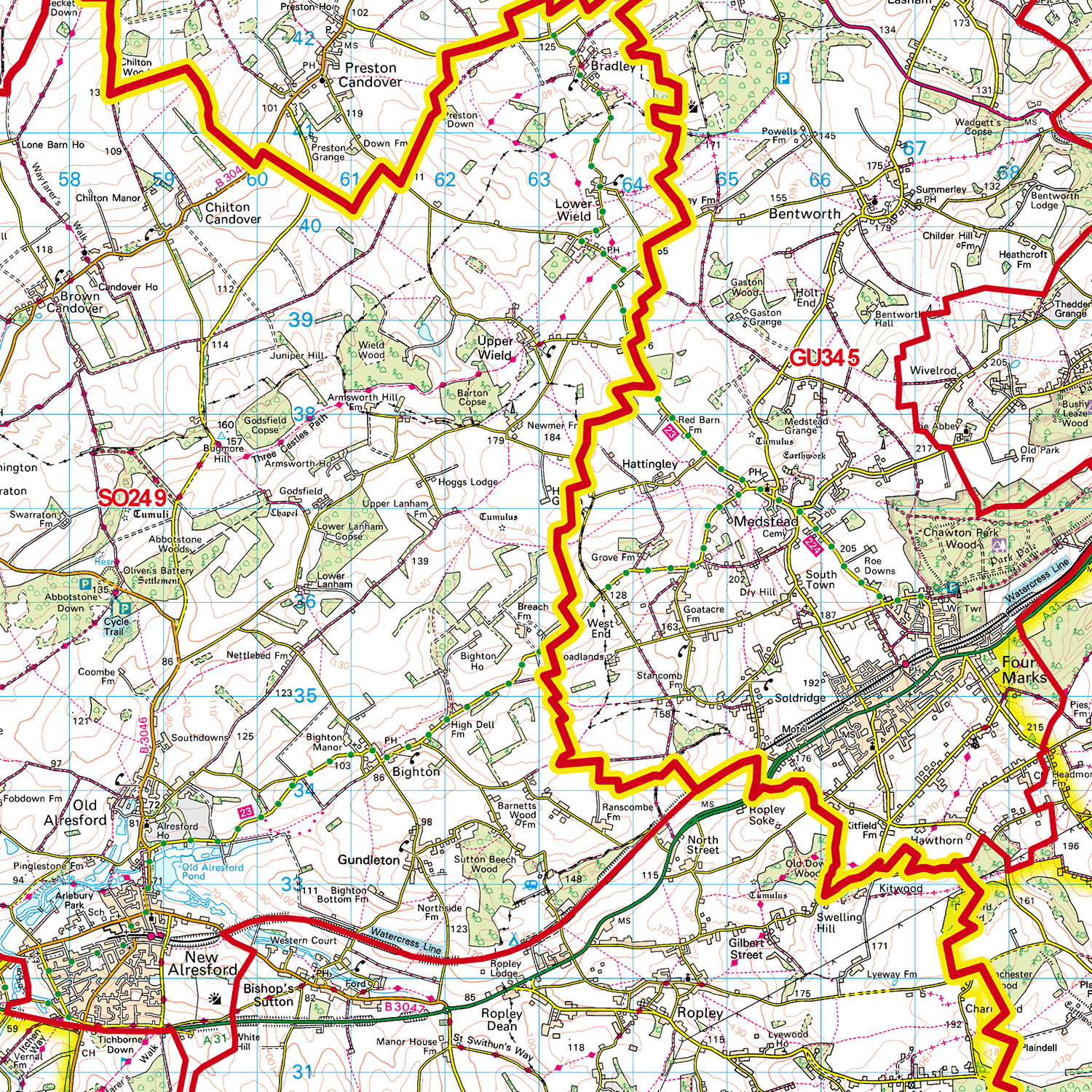 Southampton - SO - Postcode Sector Map (G35)