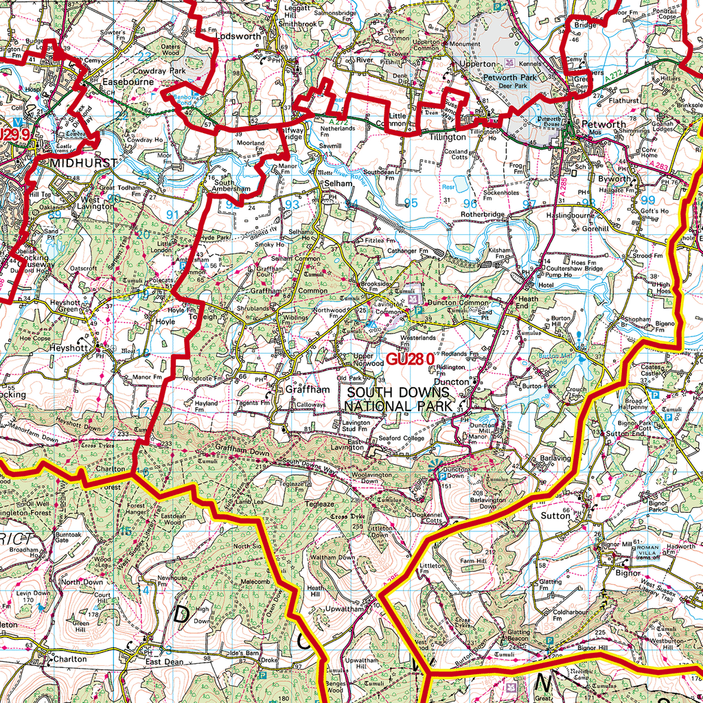 Guildford - GU - Postcode Sector Map (G40)