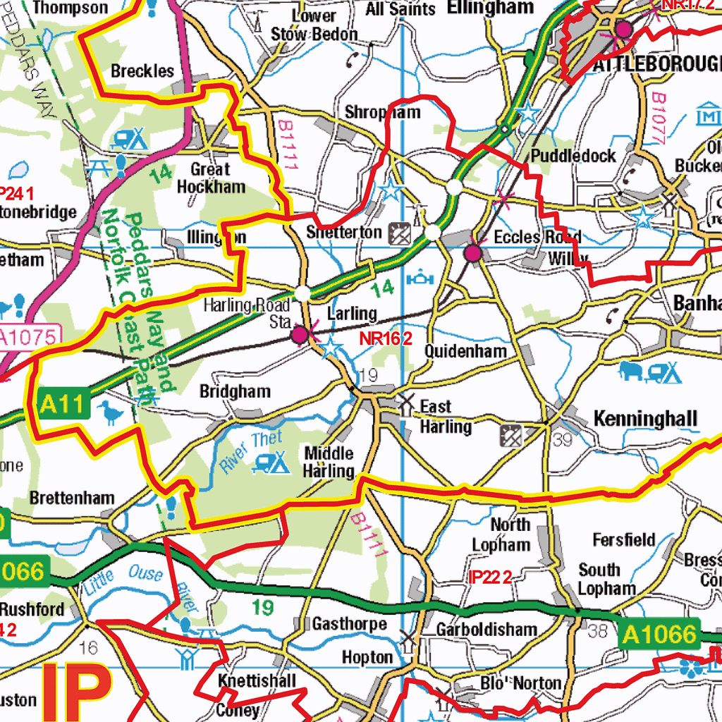 Norwich - NR - Postcode Sector Map (G42)