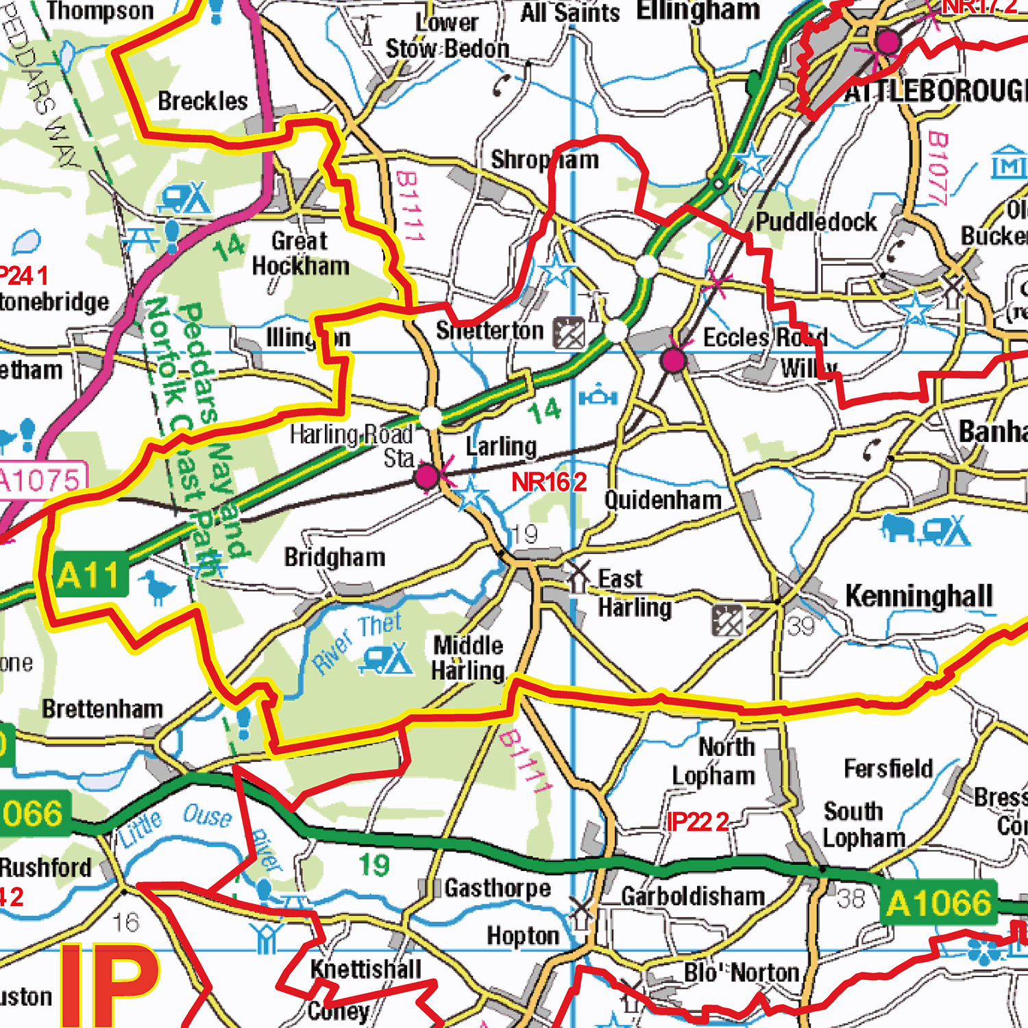 Norwich - NR - Postcode Sector Map (G42)