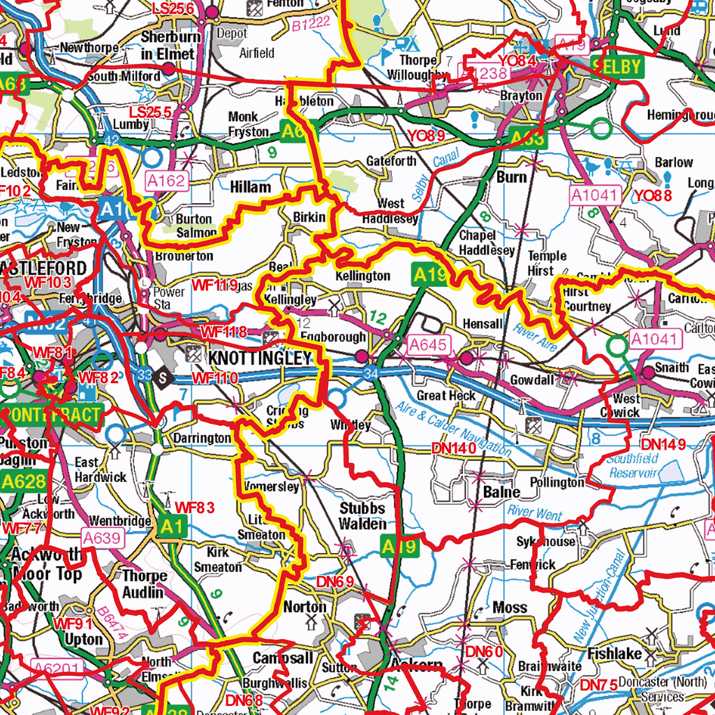 York - YO - Postcode Sector Map (G43)