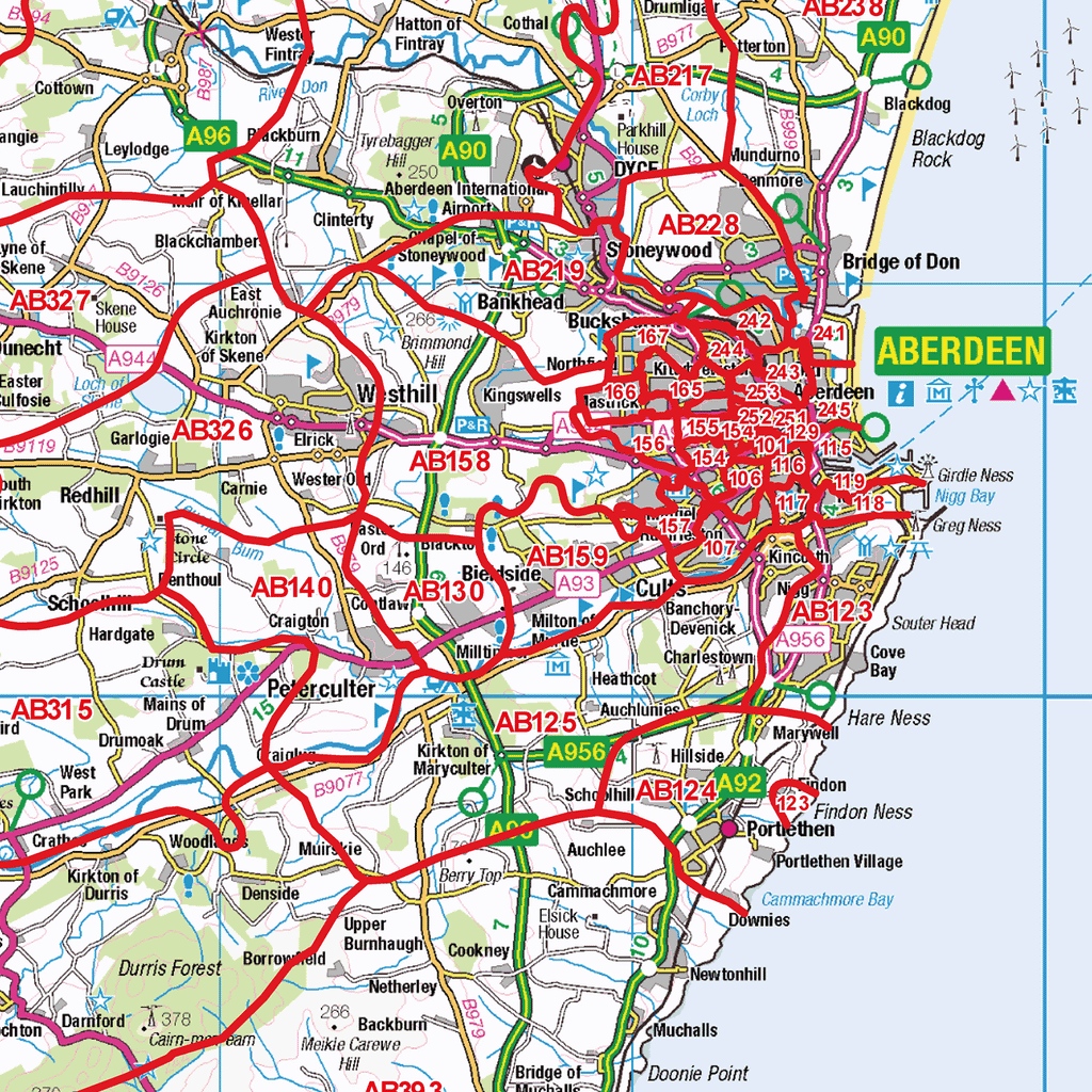 G46 Postcode Aberdeen - AB - Postcode Sector Map (G46) – XYZ Maps
