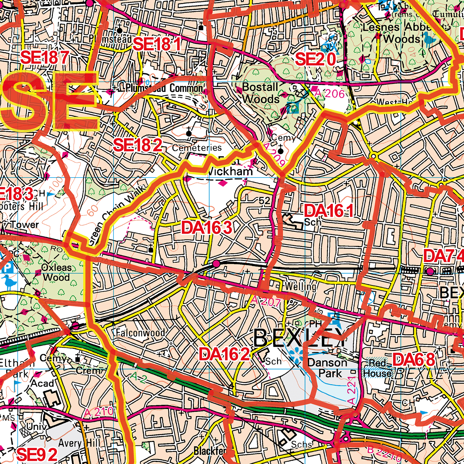 Dartford - DA - Postcode Sector Map (G48)