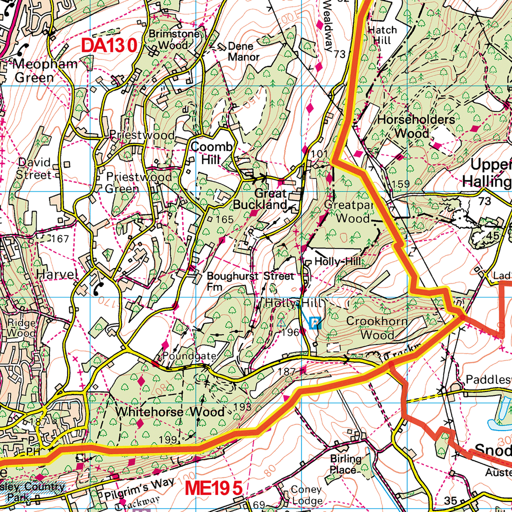 Dartford - DA - Postcode Sector Map (G48)