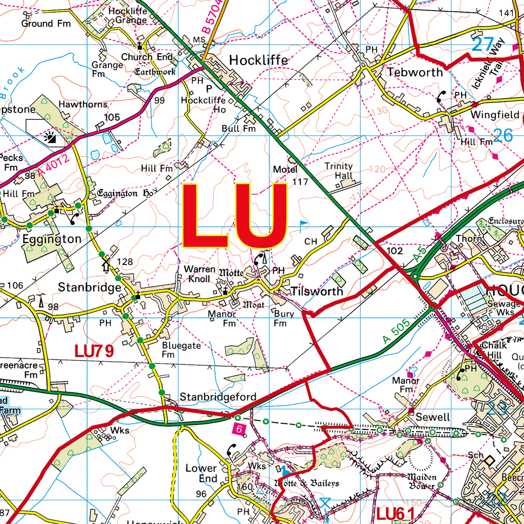 Luton - LU - Postcode Sector Map (G49)