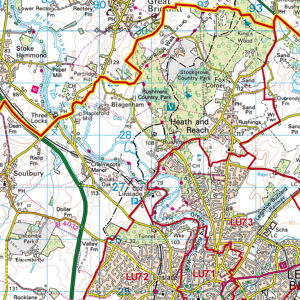 Luton - LU - Postcode Sector Map (G49)