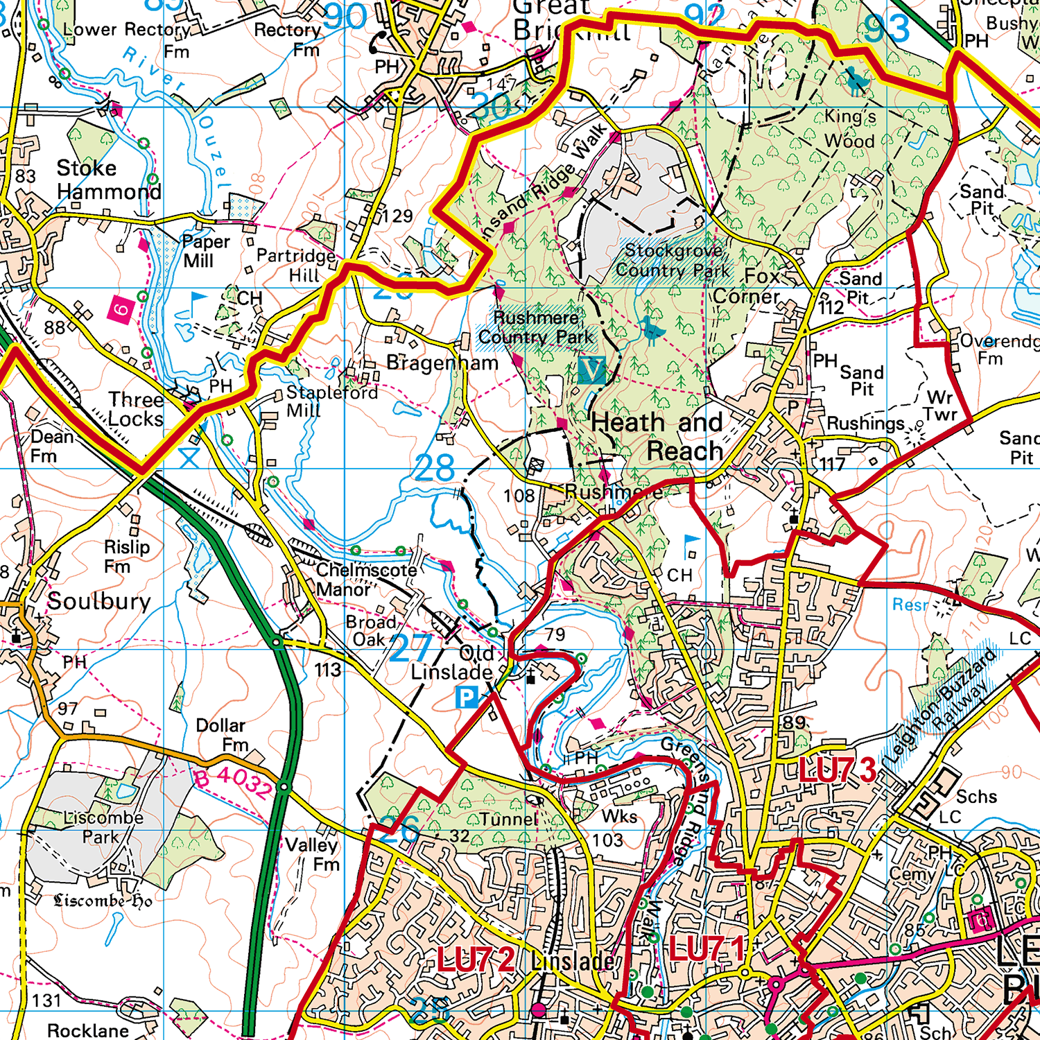 Luton - LU - Postcode Sector Map (G49)