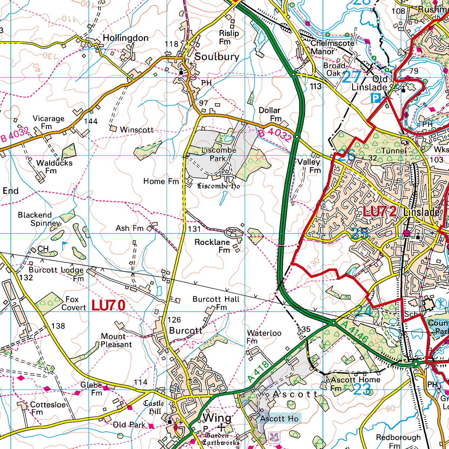 Luton - LU - Postcode Sector Map (G49)