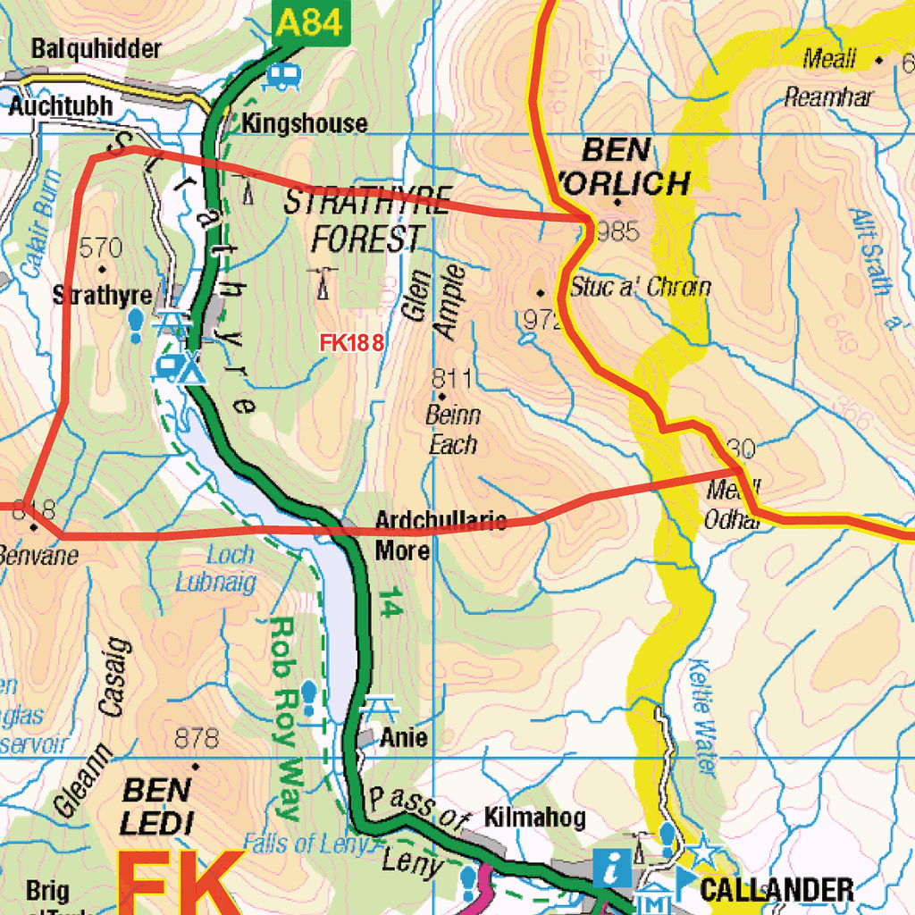 Glasgow - G - Postcode Sector Map (G4)