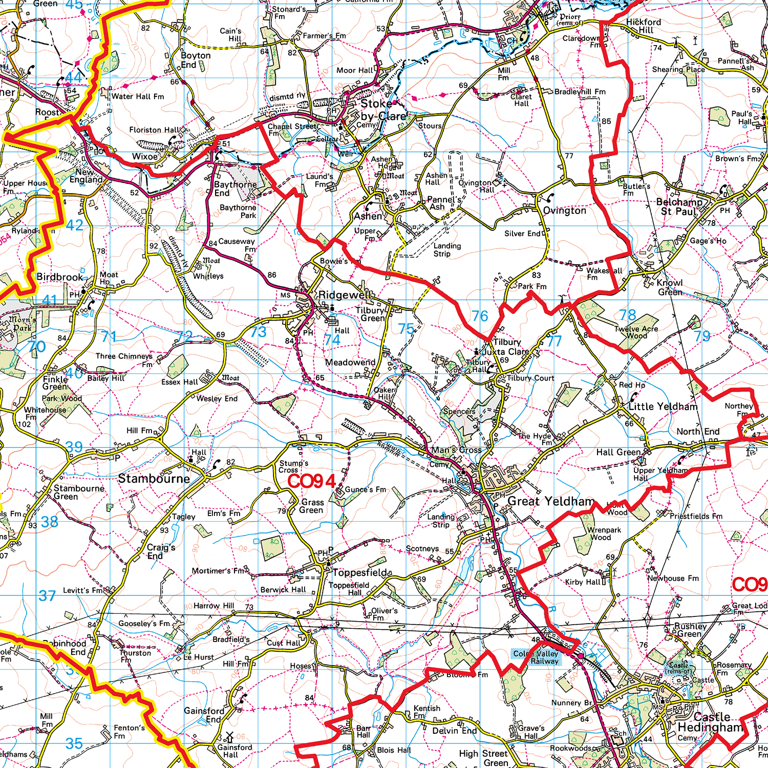 Colchester - CO - Postcode Sector Map (G50)