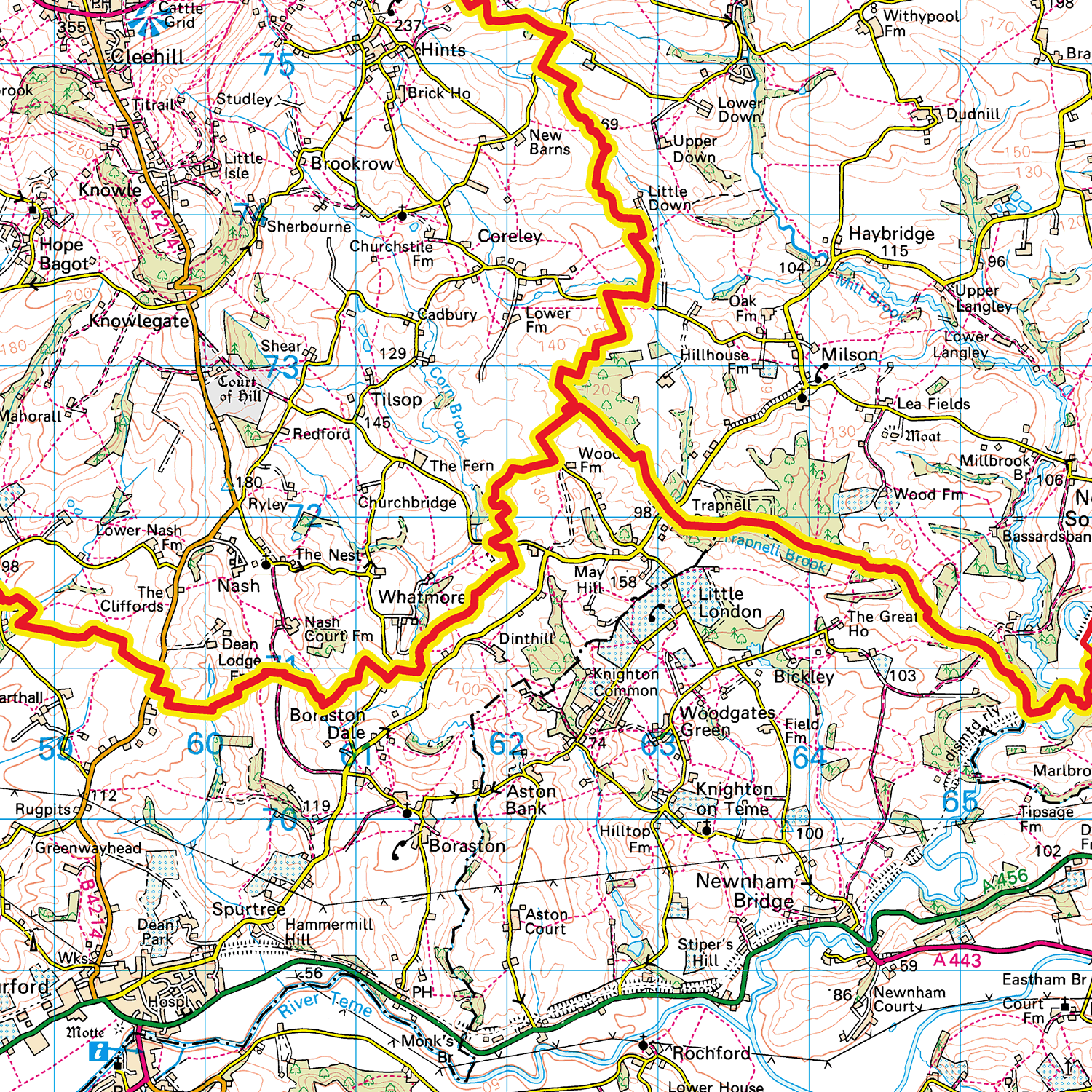 Dudley - DY - Postcode Sector Map (G52)